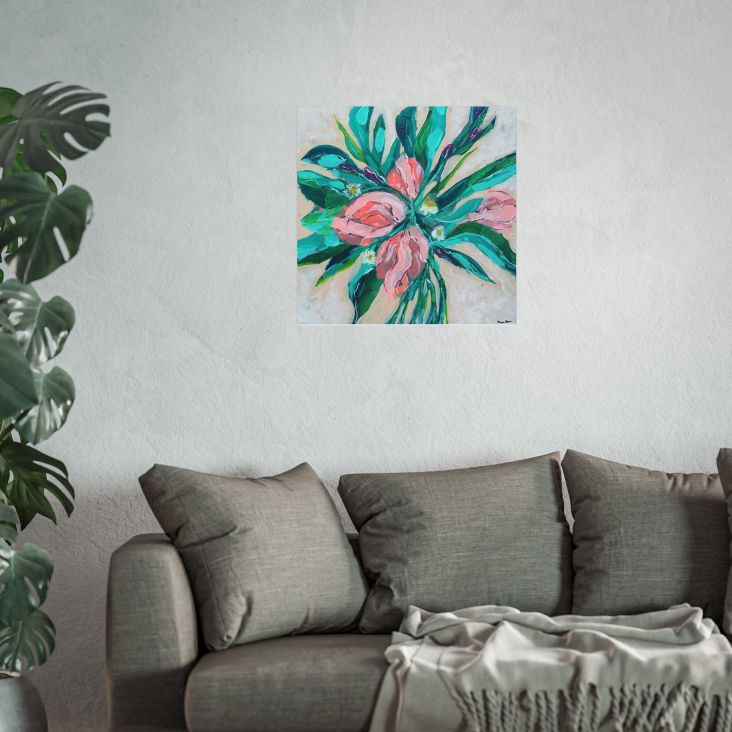 Peach Irises No.3 | Art Print