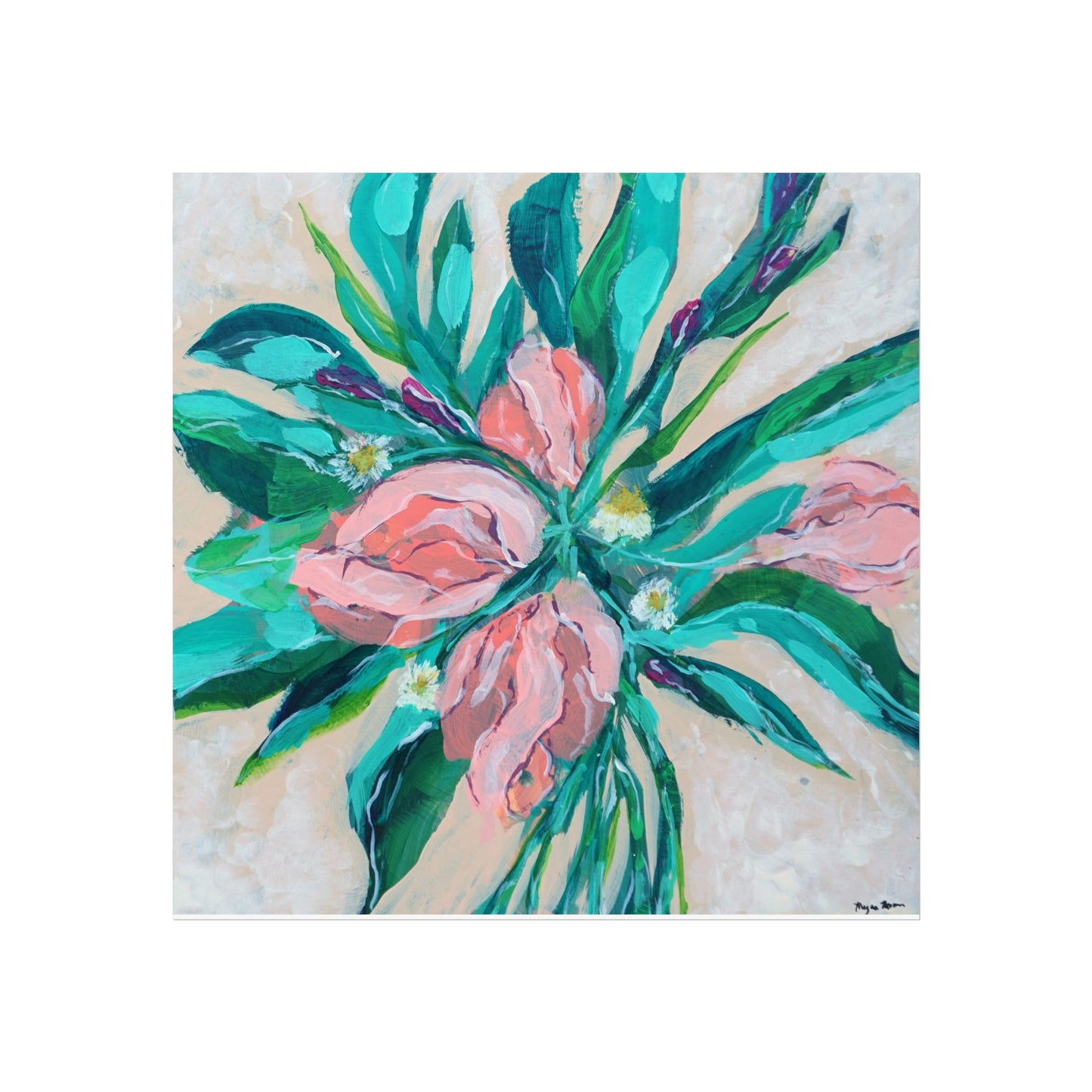 Peach Irises No.3 | Art Print