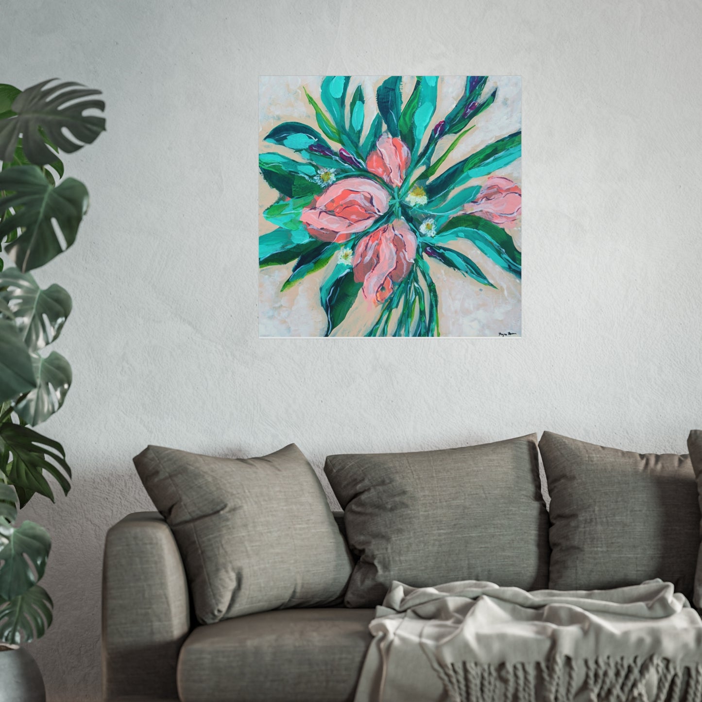 Peach Irises No.3 | Art Print