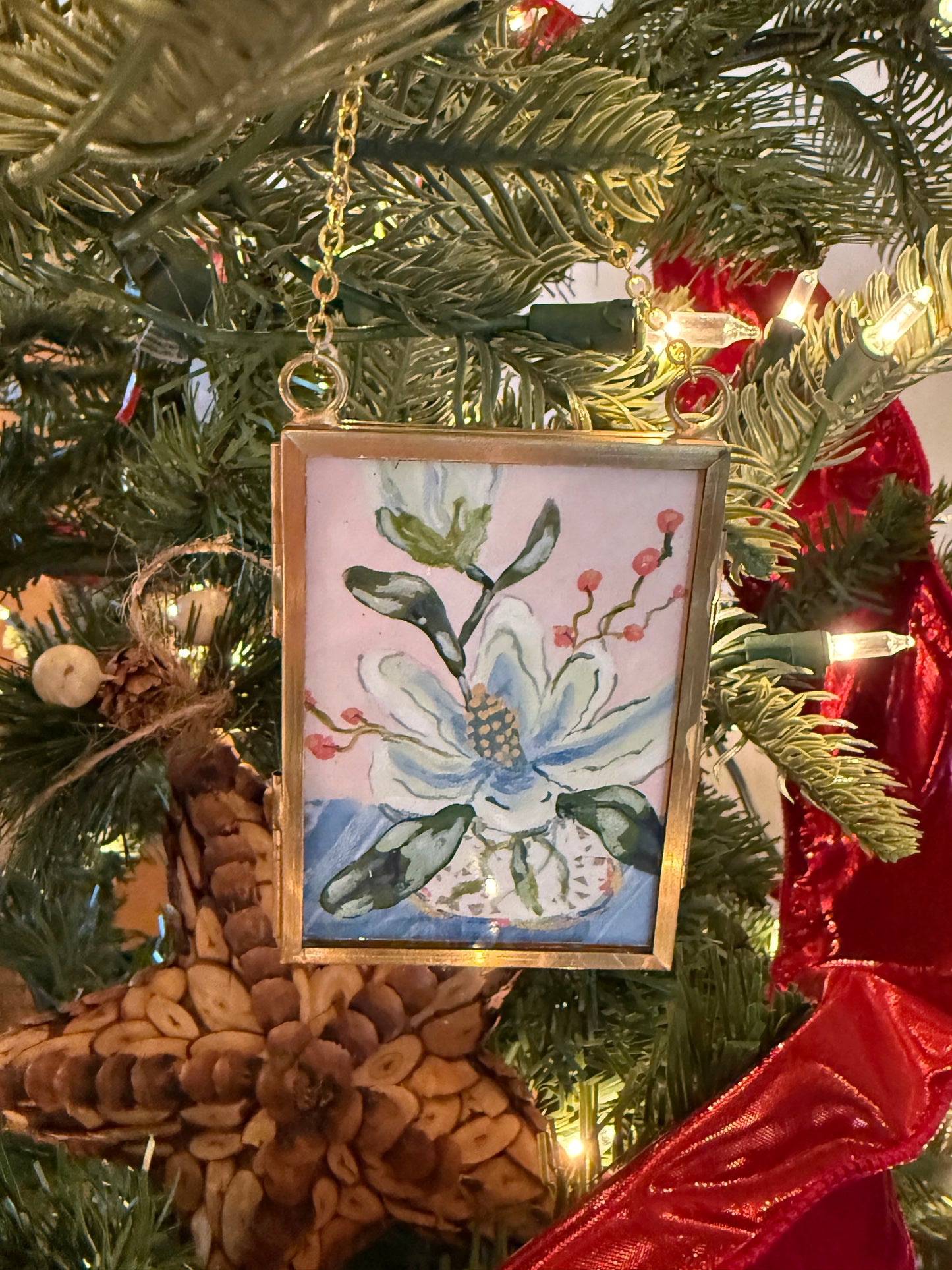SOLD OUT | Magnolia Minis: Limited Edition Holiday Ornaments | Brass Frame with Free Shipping