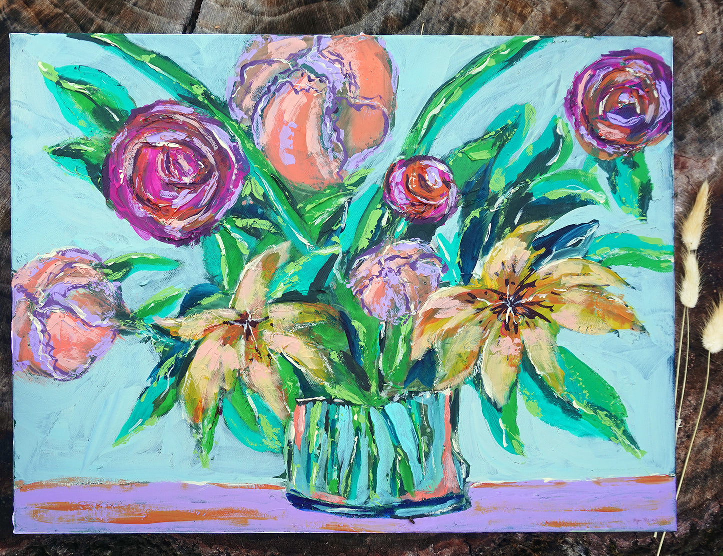 SOLD | Swirls of Summer Acrylic Original Painting on Canvas