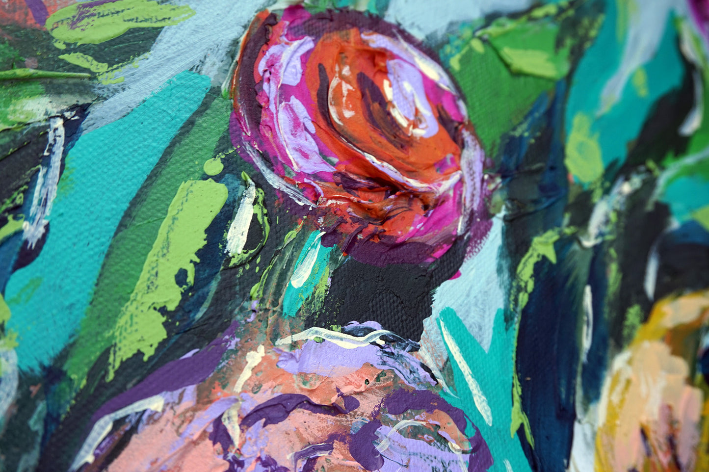 SOLD | Swirls of Summer Acrylic Original Painting on Canvas