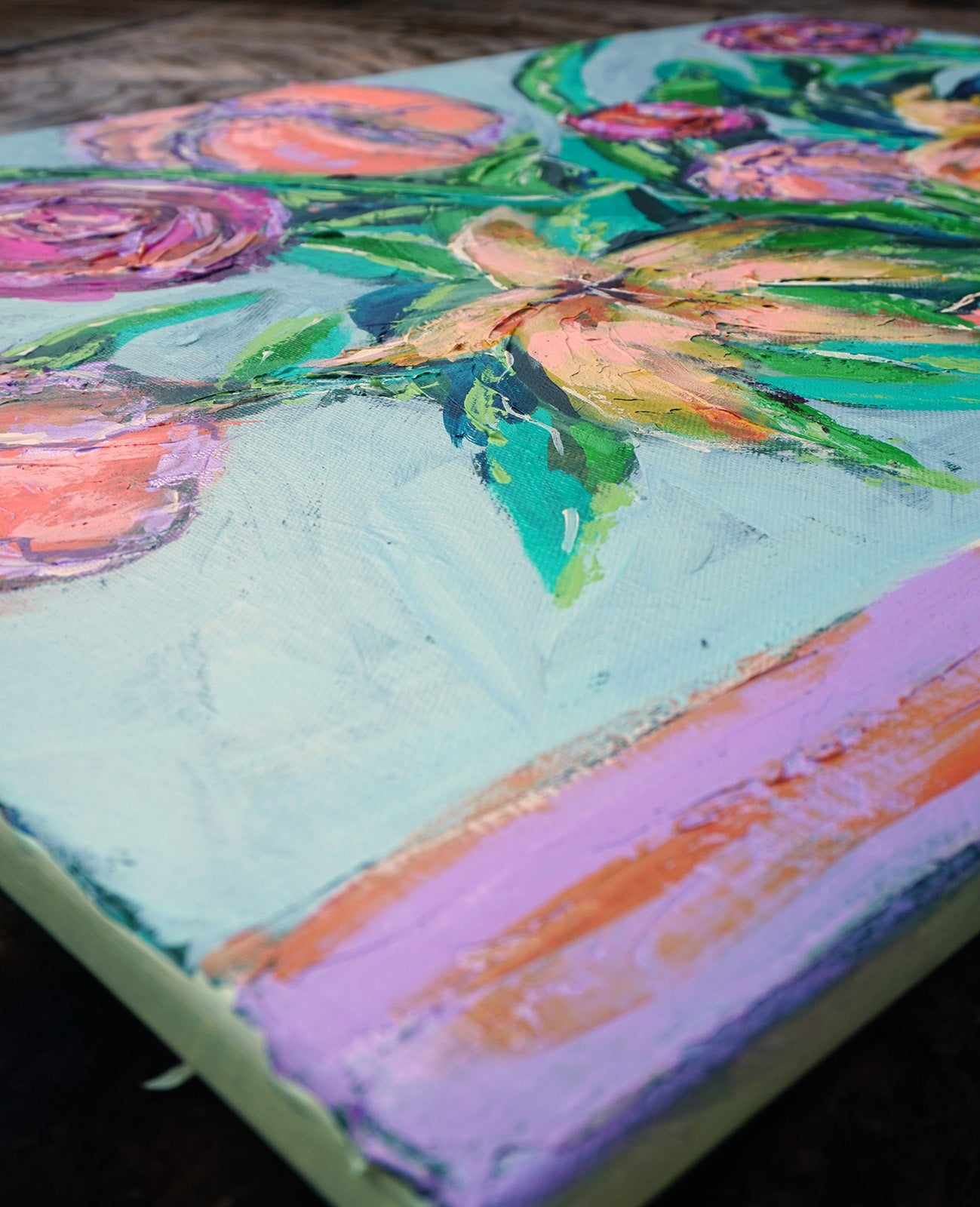 SOLD | Swirls of Summer Acrylic Original Painting on Canvas