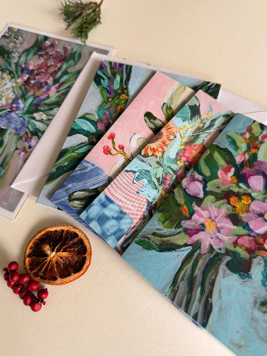 Curated 5×7 Art Print + Matching Notecard Holiday Gift Set